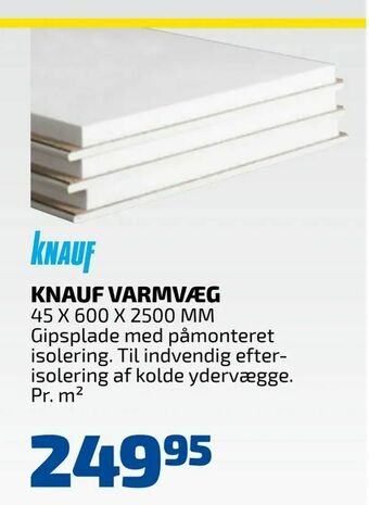 Davidsen Knauf varmvæg tilbud
