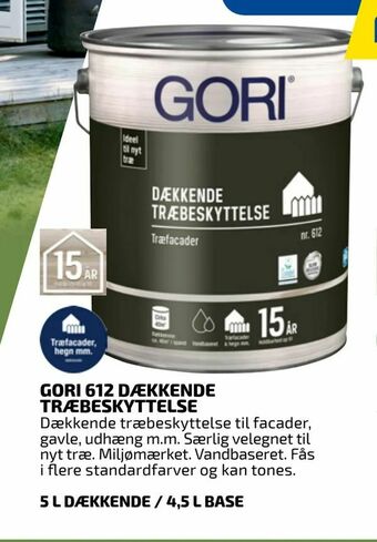 Davidsen GORI 612 Dækkende Træbeskyttelse tilbud