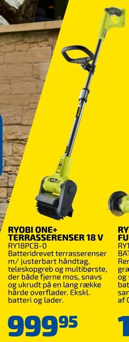 Ryobi one+ terrasserenser 18 v