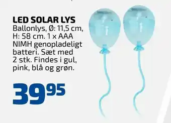 Led solar lys