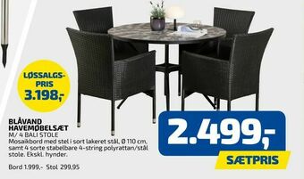 Davidsen Blåvand havemøbelsæt tilbud