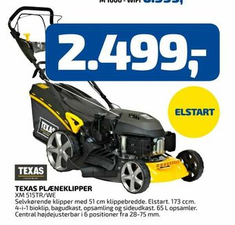 Davidsen Texas plæneklipper tilbud