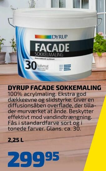Davidsen Dyrup facade sokkemaling tilbud
