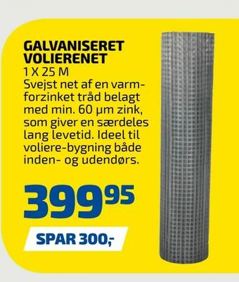 Davidsen Galvaniseret volierenet tilbud