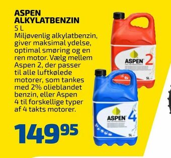Davidsen Aspen alkylatbenzin tilbud