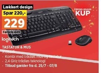 Power Tastatur & mus tilbud