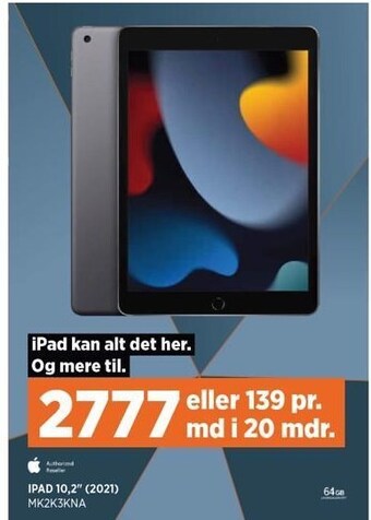 Power Ipad 10,2" (2021) tilbud