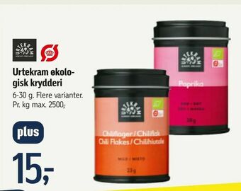 Føtex Urtekram økologisk krydderi tilbud
