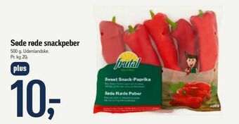 Søde røde snackpeber