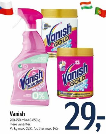Føtex Vanish tilbud