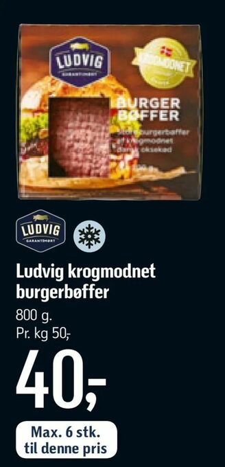 Føtex Ludvig krogmodnet burgerbøffer tilbud