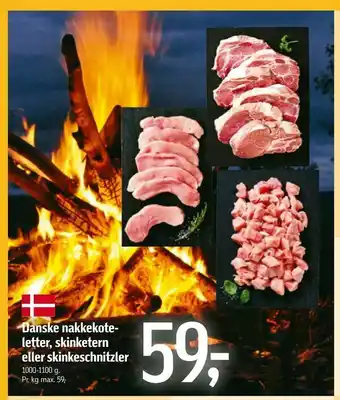 Føtex Danske nakkekote letter, skinketern eller skinkeschnitzler tilbud