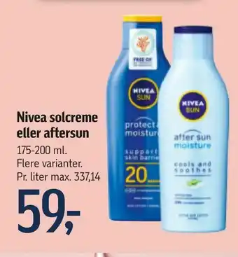 Nivea solcreme eller aftersun