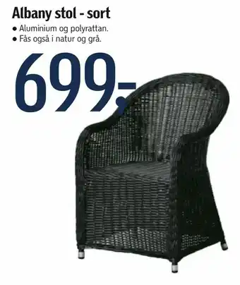 Føtex Albany stol - sort tilbud