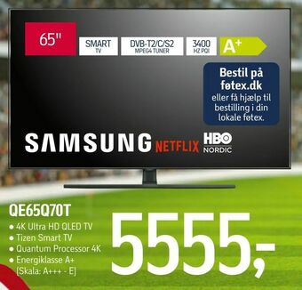 Føtex Samsung Qe65q70t tilbud