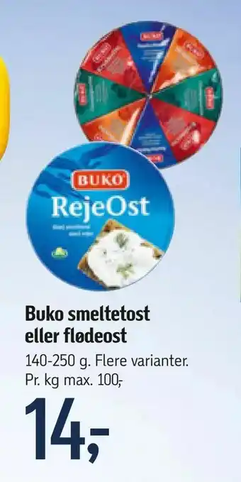 Føtex Buko smeltetost eller flødeost tilbud