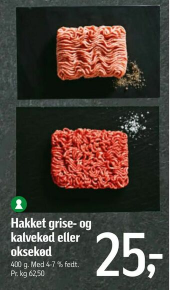 Føtex Hakket grise- og kalvekød eller oksekød tilbud