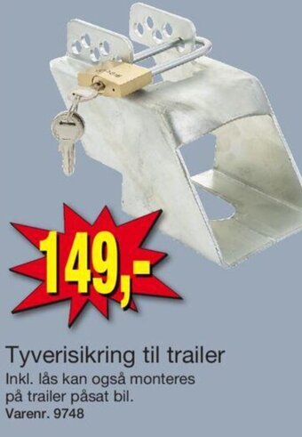 Harald Nyborg Tyverisikring til Trailer tilbud