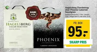 Hagelsberg Chardonnay eller Phoenix Cabernet Sauvignon