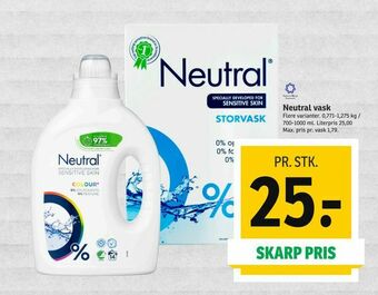 SPAR Neutral vask tilbud