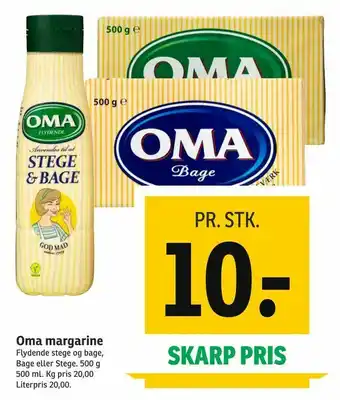 SPAR Oma margarine tilbud