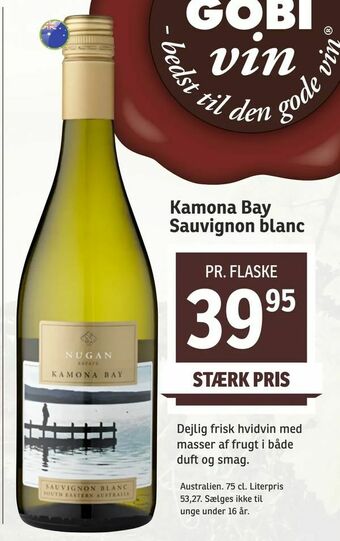 SPAR Kamona Bay Sauvignon blanc tilbud