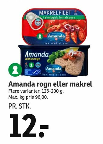 SPAR Amanda rogn eller makrel tilbud