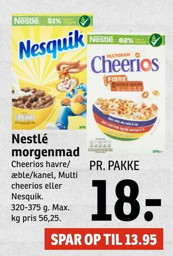 SPAR Nestlé morgenmad tilbud