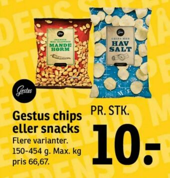 SPAR Gestus chips eller snacks tilbud