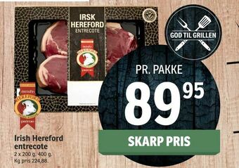 SPAR Irish Hereford entrecote tilbud