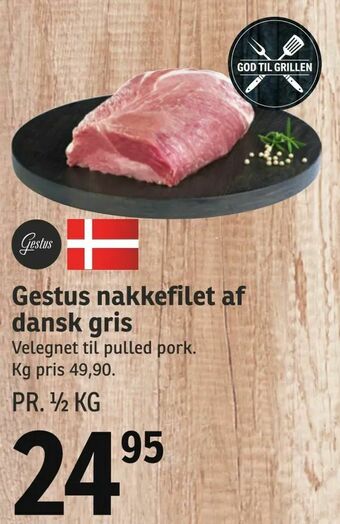 SPAR Gestus nakkefilet af dansk gris tilbud