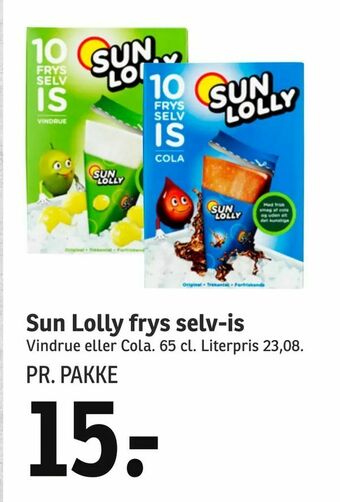 SPAR Sun Lolly frys selv-is tilbud