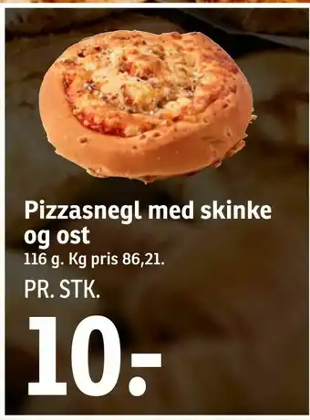SPAR Pizzasnegl med skinke og ost tilbud