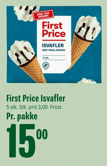 Min Købmand First Price Isvafler tilbud