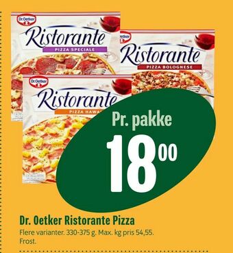 Min Købmand Dr. Oetker Ristorante Pizza tilbud