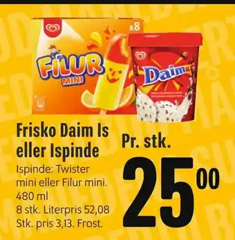 Frisko Daim Is eller Ispinde