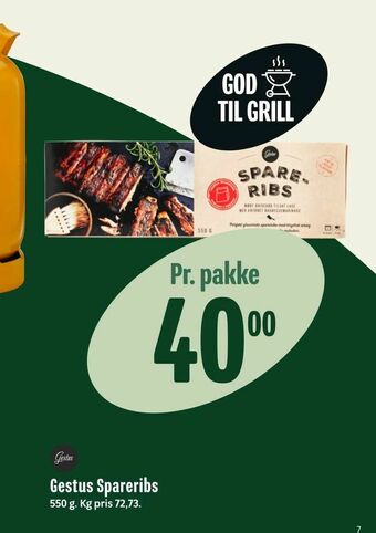 Min Købmand Gestus Spareribs tilbud