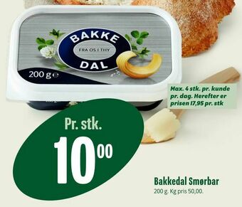Min Købmand Bakkedal Smørbar tilbud