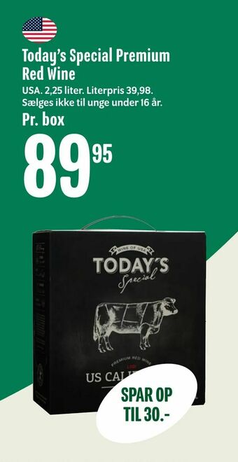 Min Købmand Today's Special Premium Red Wine tilbud