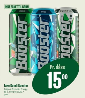 Min Købmand Faxe Kondi Booster tilbud