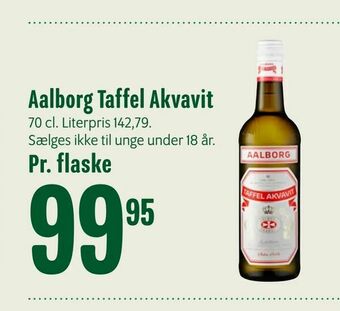 Min Købmand Aalborg Taffel Akvavit tilbud