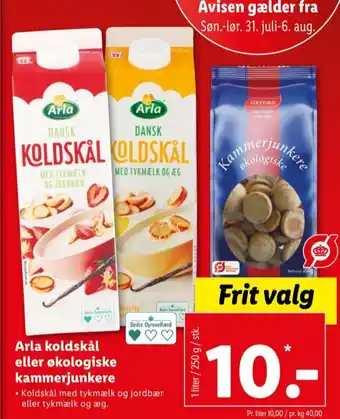 Arla koldskål tykmælk og jordbær