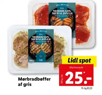 Lidl Grillmeister mørbradbøffer tilbud