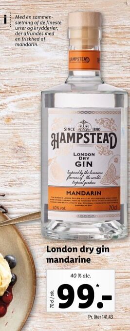 Lidl Hampstead gin tilbud