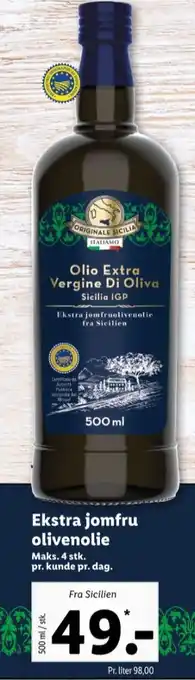 Lidl Italiamo olivenolie tilbud