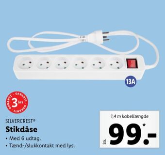 Lidl Silvercrest stikdåse tilbud