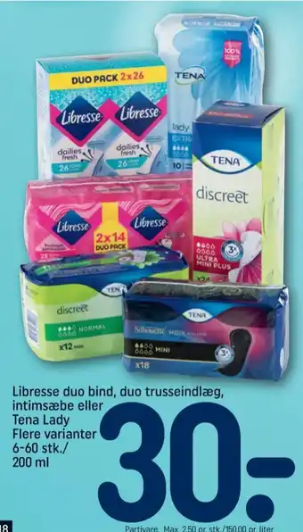 REMA 1000 Libresse trusseindlæg tilbud