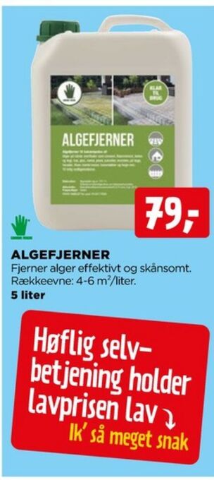 jem & fix Grønne fingre algemiddel tilbud