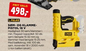 jem & fix Falke sømpistol tilbud
