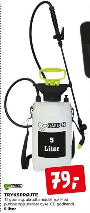 jem & fix Garden tryksprøjte tilbud